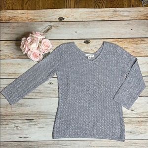 😍 Coldwater Creek sequin wool blend top